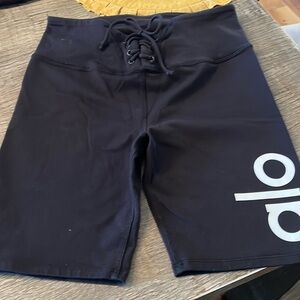 Perfect condition biker shorts by Alo